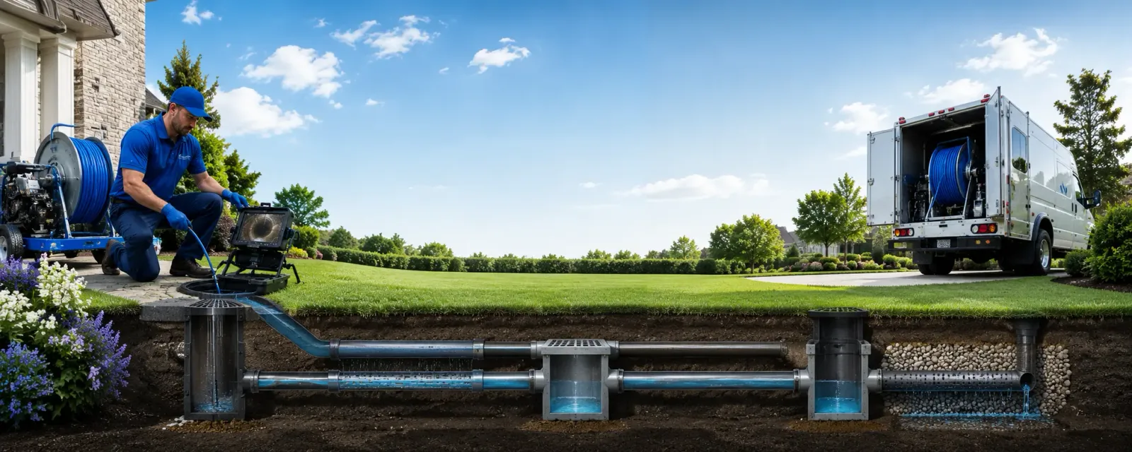 Outdoor drain cleaning information for Freeville, NY